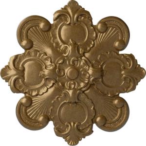 imageEkena Millwork CM18KA 18 18Inch OD x 1 12Inch ID x 1 14Inch Katheryn Ceiling MedallionPale Gold Metallic Series
