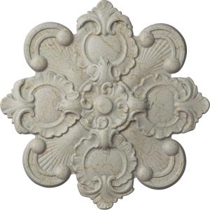 imageEkena Millwork CM18KA 18 18Inch OD x 1 12Inch ID x 1 14Inch Katheryn Ceiling MedallionPot of Cream Crackle Flat Finish
