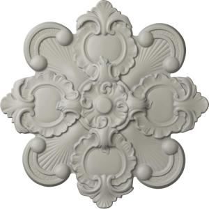 imageEkena Millwork CM18KA 18 18Inch OD x 1 12Inch ID x 1 14Inch Katheryn Ceiling MedallionPot of Cream Flat Finish