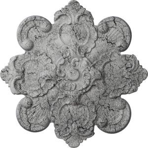 imageEkena Millwork CM18KA 18 18Inch OD x 1 12Inch ID x 1 14Inch Katheryn Ceiling MedallionUltra Pure White Crackle Flat Finish