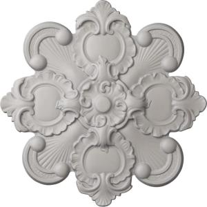 imageEkena Millwork CM18KA 18 18Inch OD x 1 12Inch ID x 1 14Inch Katheryn Ceiling MedallionUltra Pure White Flat Finish