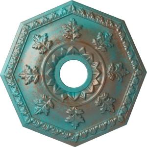 imageEkena Millwork CM18NT 18Inch OD x 3 12Inch ID x 1 12Inch Nottingham Ceiling MedallionCopper Green Patina Metallic Series