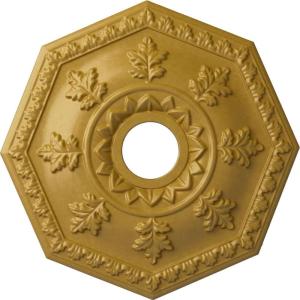 imageEkena Millwork CM18NT 18Inch OD x 3 12Inch ID x 1 12Inch Nottingham Ceiling MedallionIridescent Gold Metallic Series