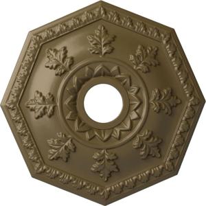 imageEkena Millwork CM18NT 18Inch OD x 3 12Inch ID x 1 12Inch Nottingham Ceiling MedallionMississippi Mud Flat Finish