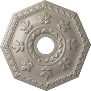 imageEkena Millwork CM18NT 18Inch OD x 3 12Inch ID x 1 12Inch Nottingham Ceiling MedallionPearl White Metallic Series
