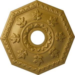 imageEkena Millwork CM18NT 18Inch OD x 3 12Inch ID x 1 12Inch Nottingham Ceiling MedallionPharaohs Gold Metallic Series