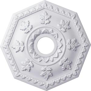 imageEkena Millwork CM18NT 18Inch OD x 3 12Inch ID x 1 12Inch Nottingham Ceiling MedallionPrimed