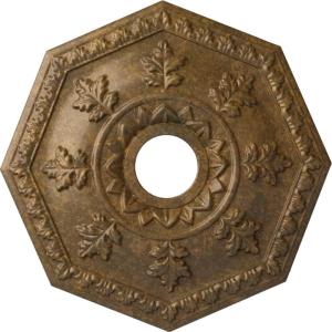 imageEkena Millwork CM18NT 18Inch OD x 3 12Inch ID x 1 12Inch Nottingham Ceiling MedallionRubbed Bronze Metallic Series