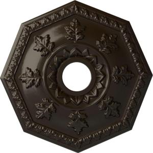 imageEkena Millwork CM18NT 18Inch OD x 3 12Inch ID x 1 12Inch Nottingham Ceiling MedallionStone Hearth Flat Finish