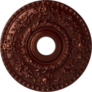 imageEkena Millwork CM18RO 18Inch OD x 3 12Inch ID x 1 12Inch P Rose Ceiling MedallionHandPainted Antique Copper