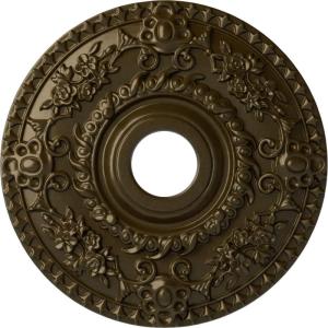 imageEkena Millwork CM18RO 18Inch OD x 3 12Inch ID x 1 12Inch P Rose Ceiling MedallionHandPainted Brass