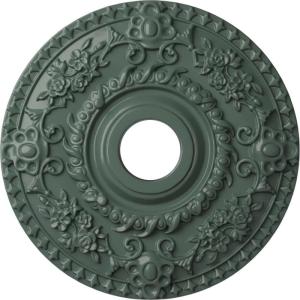 imageEkena Millwork CM18RO 18Inch OD x 3 12Inch ID x 1 12Inch P Rose Ceiling MedallionHandPainted Cloud Burst