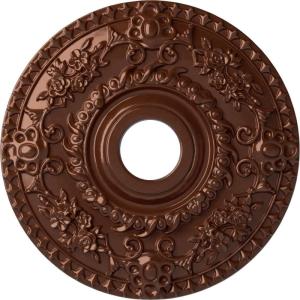 imageEkena Millwork CM18RO 18Inch OD x 3 12Inch ID x 1 12Inch P Rose Ceiling MedallionHandPainted Copper Penny