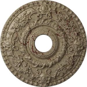 imageEkena Millwork CM18RO 18Inch OD x 3 12Inch ID x 1 12Inch P Rose Ceiling MedallionHandPainted Gobi Desert Crackle