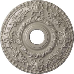 imageEkena Millwork CM18RO 18Inch OD x 3 12Inch ID x 1 12Inch P Rose Ceiling MedallionHandPainted Pearl White