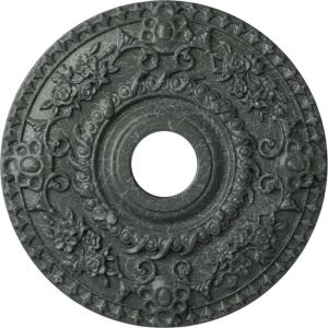 imageEkena Millwork CM18RO 18Inch OD x 3 12Inch ID x 1 12Inch P Rose Ceiling MedallionHandpainted Athenian Green Crackle