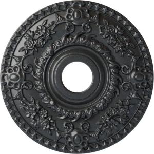 imageEkena Millwork CM18ROGGS Rose Ceiling Medallion Green GoldHandPainted Pewter