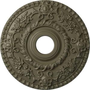 imageEkena Millwork CM18ROGGS Rose Ceiling Medallion Green GoldHandPainted Spartan Stone