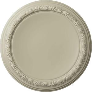 imageEkena Millwork CM19CA 19 12Inch OD x 14 14Inch ID x 1 34Inch P Carlsbad Ceiling MedallionClear Yellow Flat Finish