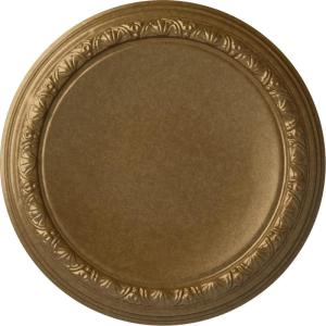 imageEkena Millwork CM19CA 19 12Inch OD x 14 14Inch ID x 1 34Inch P Carlsbad Ceiling MedallionPale Gold Metallic Series