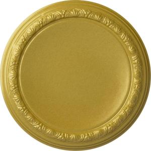 imageEkena Millwork CM19CA 19 12Inch OD x 14 14Inch ID x 1 34Inch P Carlsbad Ceiling MedallionRich Gold Metallic Series