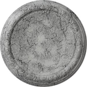 imageEkena Millwork CM19CA 19 12Inch OD x 14 14Inch ID x 1 34Inch P Carlsbad Ceiling MedallionUltra Pure White Crackle Flat Finish