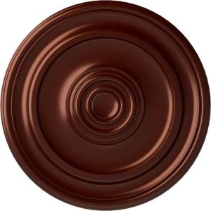 imageEkena Millwork CM20KP 19 34OD x 1 2P Kepler Traditional Ceiling Medallion For Canopies up To 4 12 WhiteAntique Copper Metallic Series