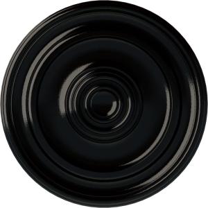 imageEkena Millwork CM20KP 19 34OD x 1 2P Kepler Traditional Ceiling Medallion For Canopies up To 4 12 WhiteBlack Pearl Metallic Series