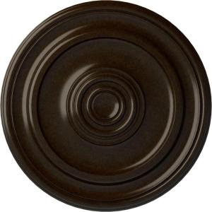 imageEkena Millwork CM20KP 19 34OD x 1 2P Kepler Traditional Ceiling Medallion For Canopies up To 4 12 WhiteBronze Metallic Series