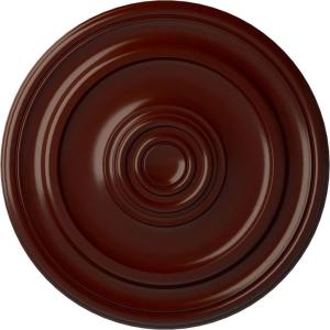 imageEkena Millwork CM20KP 19 34OD x 1 2P Kepler Traditional Ceiling Medallion For Canopies up To 4 12 WhiteBrushed Mahogany Flat Finish