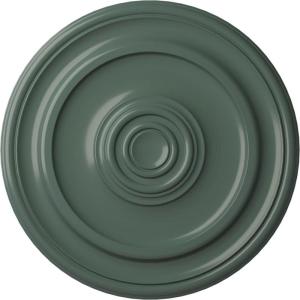 imageEkena Millwork CM20KP 19 34OD x 1 2P Kepler Traditional Ceiling Medallion For Canopies up To 4 12 WhiteCloud Burst Flat Finish