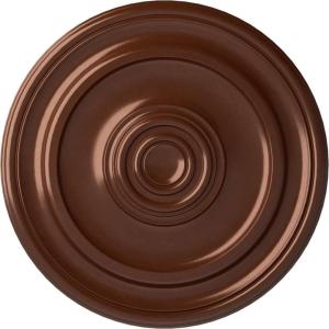 imageEkena Millwork CM20KP 19 34OD x 1 2P Kepler Traditional Ceiling Medallion For Canopies up To 4 12 WhiteCopper Penny Metallic Series