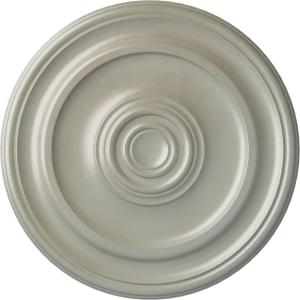 imageEkena Millwork CM20KP 19 34OD x 1 2P Kepler Traditional Ceiling Medallion For Canopies up To 4 12 WhiteFlash Copper Metallic Series