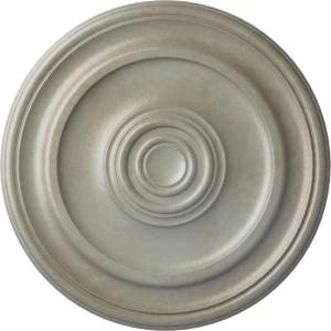 imageEkena Millwork CM20KP 19 34OD x 1 2P Kepler Traditional Ceiling Medallion For Canopies up To 4 12 WhiteFlash Gold Metallic Series