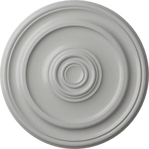 imageEkena Millwork CM20KP 19 34OD x 1 2P Kepler Traditional Ceiling Medallion For Canopies up To 4 12 WhiteFrost Flat Finish