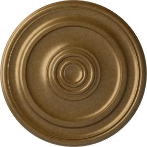 imageEkena Millwork CM20KP 19 34OD x 1 2P Kepler Traditional Ceiling Medallion For Canopies up To 4 12 WhitePale Gold Metallic Series