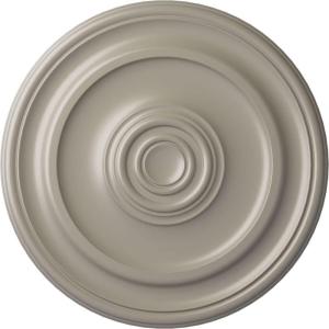 imageEkena Millwork CM20KP 19 34OD x 1 2P Kepler Traditional Ceiling Medallion For Canopies up To 4 12 WhitePearl White Metallic Series