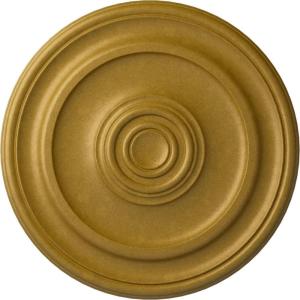 imageEkena Millwork CM20KP 19 34OD x 1 2P Kepler Traditional Ceiling Medallion For Canopies up To 4 12 WhitePharaohs Gold Metallic Series