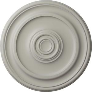imageEkena Millwork CM20KP 19 34OD x 1 2P Kepler Traditional Ceiling Medallion For Canopies up To 4 12 WhitePot of Cream Flat Finish