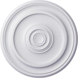 imageEkena Millwork CM20KP 19 34OD x 1 2P Kepler Traditional Ceiling Medallion For Canopies up To 4 12 WhitePrimed