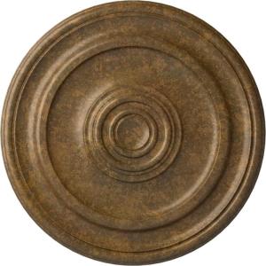 imageEkena Millwork CM20KP 19 34OD x 1 2P Kepler Traditional Ceiling Medallion For Canopies up To 4 12 WhiteRubbed Bronze Metallic Series
