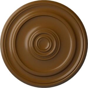 imageEkena Millwork CM20KP 19 34OD x 1 2P Kepler Traditional Ceiling Medallion For Canopies up To 4 12 WhiteSmokey Topaz Flat Finish