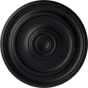 imageEkena Millwork CM20KP 19 34OD x 1 2P Kepler Traditional Ceiling Medallion For Canopies up To 4 12 WhiteSteel Gray Metallic Series