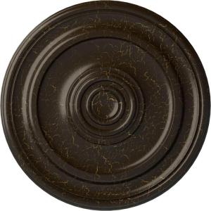 imageEkena Millwork CM20KP 19 34OD x 1 2P Kepler Traditional Ceiling Medallion For Canopies up To 4 12 WhiteStone Hearth Crackle Flat Finish