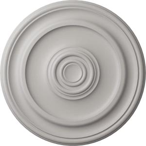 imageEkena Millwork CM20KP 19 34OD x 1 2P Kepler Traditional Ceiling Medallion For Canopies up To 4 12 WhiteUltra Pure White Flat Finish