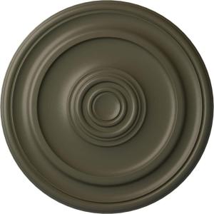 imageEkena Millwork CM20KP 19 34OD x 1 2P Kepler Traditional Ceiling Medallion For Canopies up To 4 12 WhiteWitch Hazel Flat Finish
