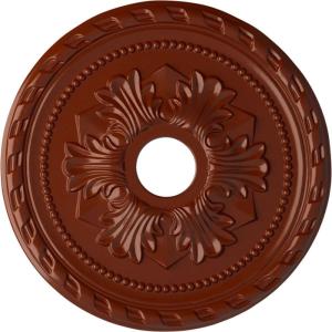 imageEkena Millwork CM20PMUWF Palmetto Ceiling Medallion fits Canopies up to 5 Ultra Pure WhiteFirebrick Flat Finish