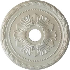 imageEkena Millwork CM20PMUWF Palmetto Ceiling Medallion fits Canopies up to 5 Ultra Pure WhiteFlash Blue Metallic Series