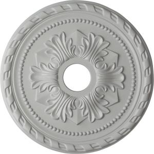 imageEkena Millwork CM20PMUWF Palmetto Ceiling Medallion fits Canopies up to 5 Ultra Pure WhiteFrost Flat Finish
