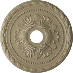 imageEkena Millwork CM20PMUWF Palmetto Ceiling Medallion fits Canopies up to 5 Ultra Pure WhiteGobi Desert Flat Finish